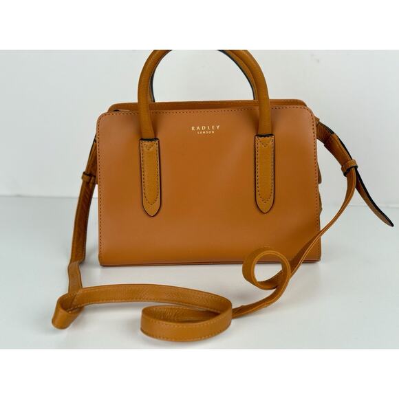 Radley London Liverpool Street Satchel Zip-Top Multiway Bag Orange - Picture 7 of 7